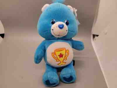 Champ Bear Care Bear 2002 Plush Blue Trophy Star 11â?Stuffed Animal W/tags