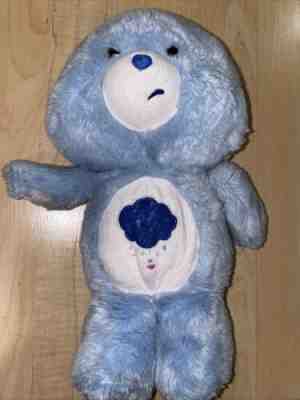 Gund Care Bears Grumpy Bear Plush Stuffed Animal Toy Blue Brown Eyes Vintage