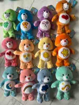 Lot of 12 Care Bears 8â?? Beanies New w/ tags
