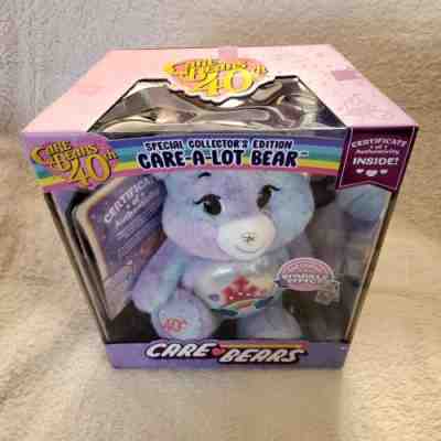 Care Bears Care A Lot Bear 40th Anniversary Plush - Special Silver Edition