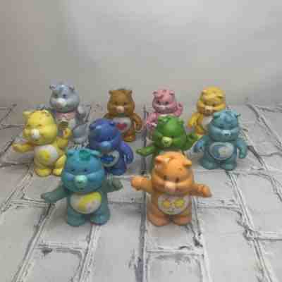 Vintage Care Bears Kenner 80s AGC PVC Poseable Figures Lot Of 10