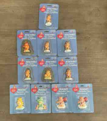 Lot Of 11 1985 American Greetings Care Bears Magnets & Attachable set of 11 NOS