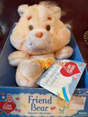Vintage 1982 Kenner Care Bear Friend Bear New Stuffed Plush New in Box