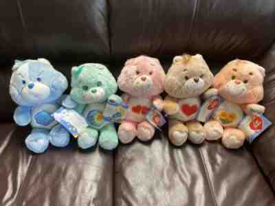 Vintage Lot Of Care Bears Grumpy Bedtime Love a lot Friend Tenderheart with Tags