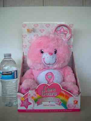 CARE BEARS - Pink Power Care Bear 25th Anniversary Breast Cancer Awareness - NEW