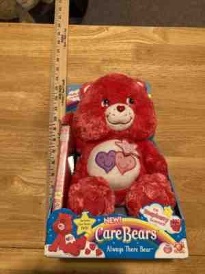 Always There Care Bear Fluffy and Floppy Edition Plush 2006 w DVD!! Brand new!!