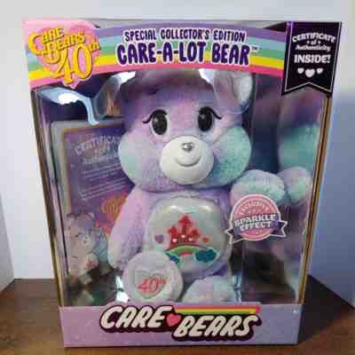 Care Bears A Lot Bear 40th Anniversary Plush Special Collector's Edition SHIMMER
