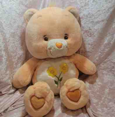 Vintage Jumbo Care Bear Friend Bear 2000s Y2K Used Orange Care BearsÂ 