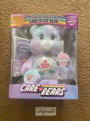 Care Bears Care A Lot Bear 40th Anniversary Plush Special Collector's Edition