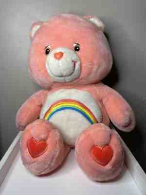 Care bear 2002 giant jumbo plush rainbow bear 28â? GUC rare