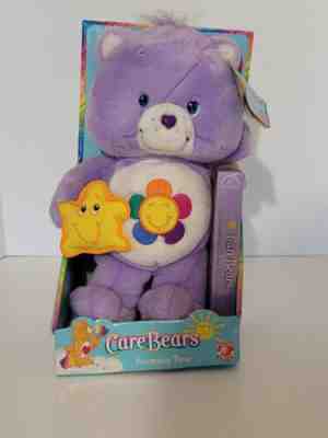 2003 Play Along Care Bears Harmony Care Bear with VHS Plush New