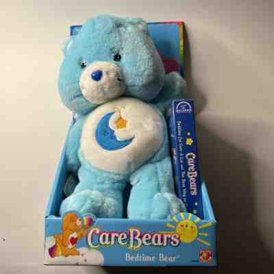 Care Bears Plush w/ VHS Movie BEDTIME Bear 2002 with VHS TAP3 NEW damaged box