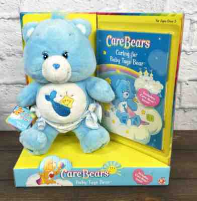 2003 Care Bears Baby Tugs Bear 10â? with Care Bear Book by Play Along - NEW