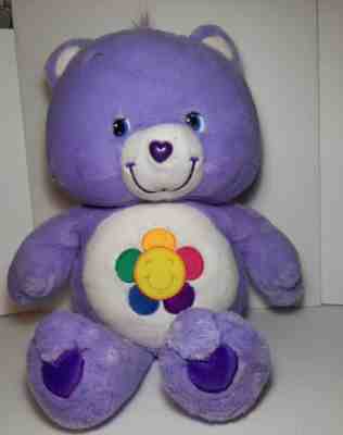 Care Bears Harmony Bear 2003 Jumbo 26â? Purple Plush