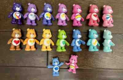JP Just Play CARE BEARS COLLECTOR SET Lot of 16 Plastic Figures 3