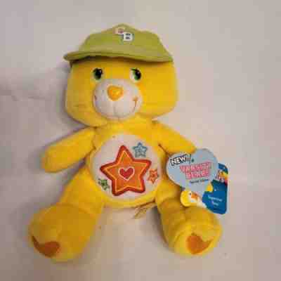 Care Bears Collector's Varsity Superstar Bear Star Yellow Stuffed Plush 2005 8â?