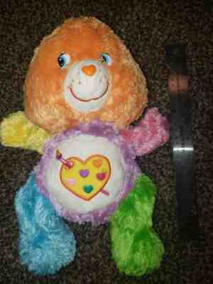 Care Bears Work Of Heart Bear Vintage 12 inch Plush 2005 Great condition! RARE