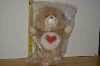 RARE 20th ANNIVERSARY 2002 TAN Tenderheart Care Bear Soft Plush NEW/Mint w/Tags!