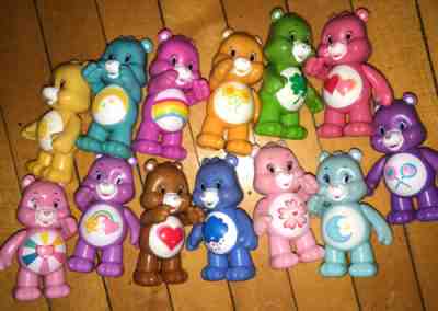 JP Just Play CARE BEARS COLLECTOR SET Lot of 13 Plastic Figures 3