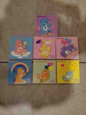 Vintage Wooden Care Bear Puzzle - LOT of 7