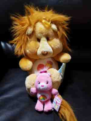 Care Bears Vintage Brave Heart Lion With Tags Excellent Condition With Mini...