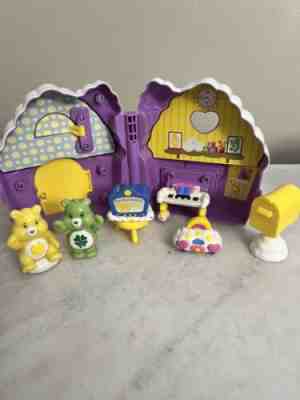 2003 Care Bears Playset: Funshine Bear's Care-a-lot House W Accessories