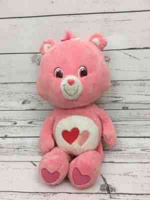 Care Bear Love A Lot Pink Hearts Tummy Stuffed Animal 25 Inches 2008 Toy Plush