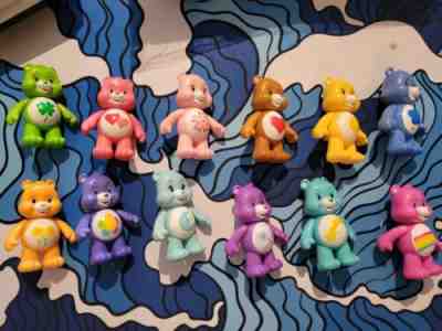 JP Just Play CARE BEARS COLLECTOR SET Lot of 12 Plastic Figures 3