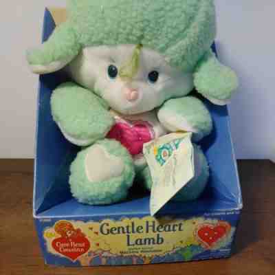 Care Bear Cousins Gentle Heart Lamb Plush Stuffed Toy Vintage Kenner 1985 in box