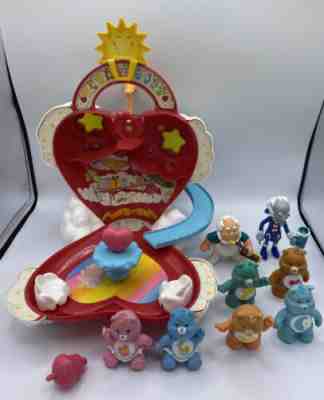 1983 Vintage Kenner Care Bears Care-a-Lot Playset Playhouse With Figures