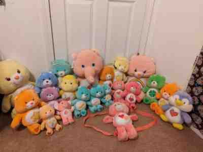 Lot of 21 Care Bears of various sizes 2002-2005 Vintage