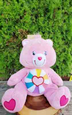 Care Bear Hopeful Heart Bear Large 26â? Jumbo Plush 2005 Pink