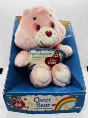 VINTAGE 1980â??s CHEER BEAR Care Bear 13'' NEW IN ORIGINAL BOX WITH HANG TAG Plush