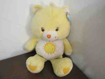 Care Bears Jumbo 27â? Yellow With Sunshine Funshine Bear 2002 Plush XL