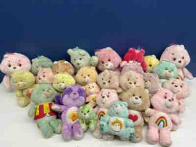 VTG LOT OF 24 Care Bears Stuffed Plush Funshine Rainbow Cheer Bright Environment