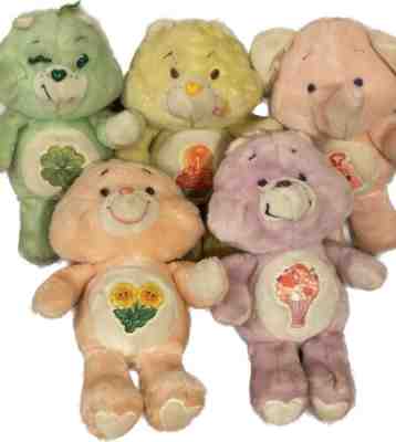 Vintage 80â??s Care Bears Kenner Rare Lot of 5 Care Bears & Cousin 1980s Free Ship