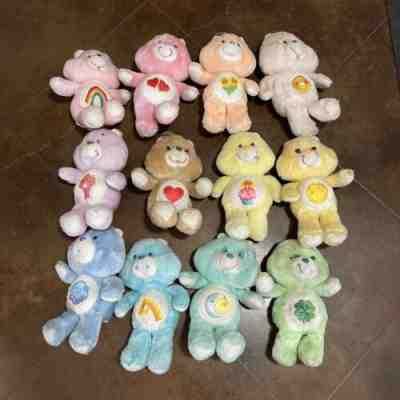 Vintage LOT Of 12 1980s Kenner Care Bears Plush