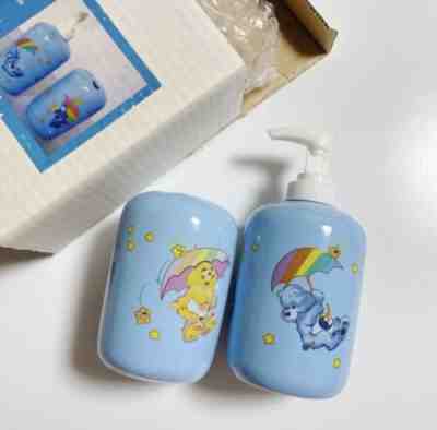 Care Bear Soap Dispenser Tooth Brush Stand New Blue