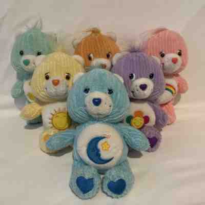 Care Bears 2004 SPECIAL EDITION Lot Of 6 Plush Corduroy Bears