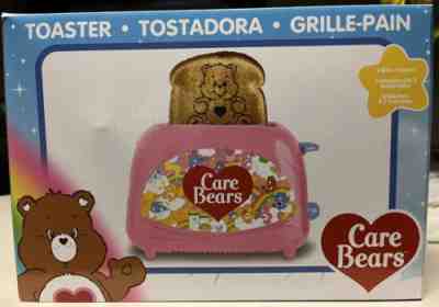 RARE! NEW! CARE BEARS Toaster Tenderheart Pink NIB Makes Bear-Stamped Toast!