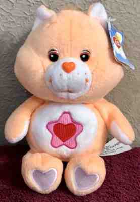 2003 Care Bear PROUD HEART CAT Cousin 20th Anniversary 7â? Orange Plush NEW NWT