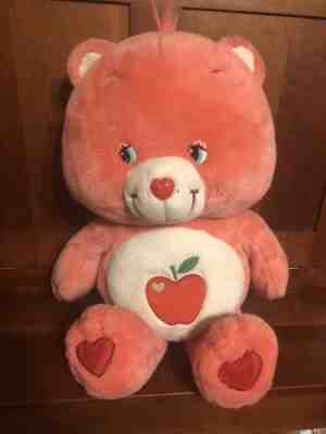 Rare Jumbo Care Bears Smart Heart Bear Plush 25 inch Apple 2005 Stuffed Animal