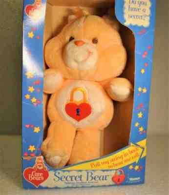 1980's vintage original Kenner Secret Bear Care Bear 13' in a box stuffed plush