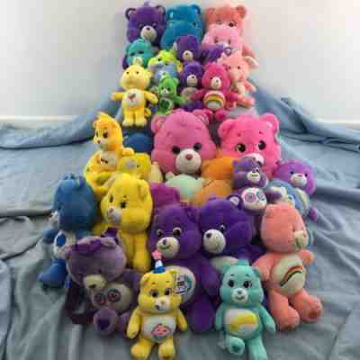 Modern LOT of 35 Care Bears Plush Stuffed Animals Collectible Toys Hasbro