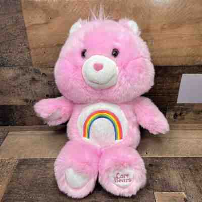 [See Photos] GUND Care Bears Cheer Bear Pink Rainbow Plush 14