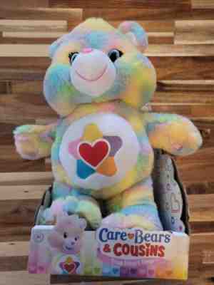 2016 Care Bear Just Play True Heart Tie Tye Dye Rainbow Pastel 15