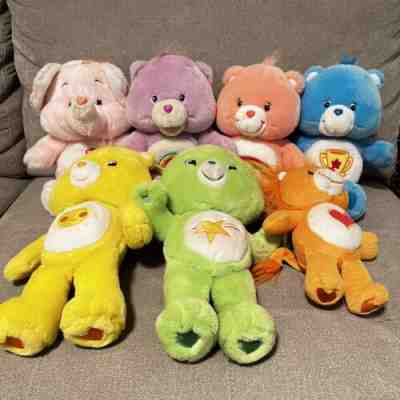 Lot Of 15 Vintage Early 2000's Care Bears Plush Bears! Bundle*