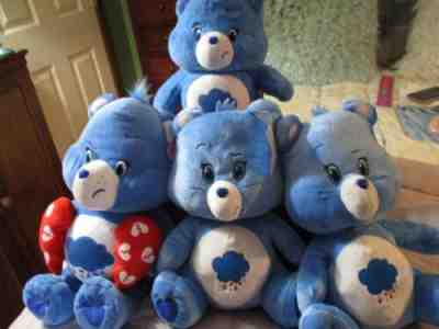 Lot of Four Grumpy Bear Care Bears Broken Heart NWT