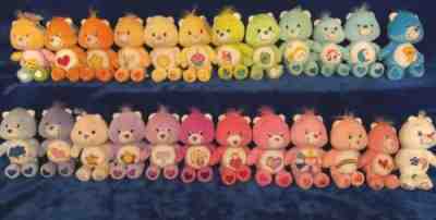 24 Different Vintage Care Bears. Plush/Beanie Toy lot.
