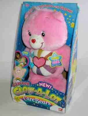 2006 Play Along Care Bears Glitter Glow-A-Lot HOPEFUL HEART BEAR 12